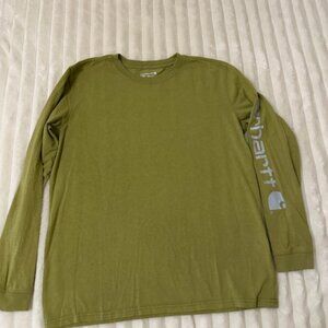 Womens green long sleeveshirt